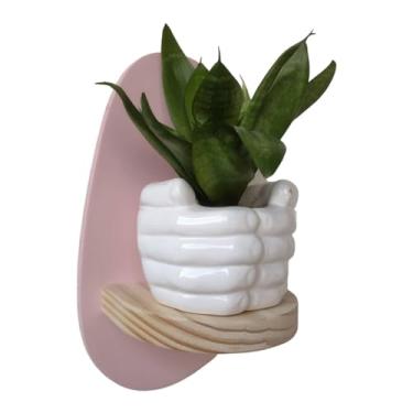 Imagem de Prateleira Orgânica Colorida Decorativa de Parede Coleção Cottagecore - 25x15x11cm - Organic3 Cor:Rosa Chá;Tamanho:25X15