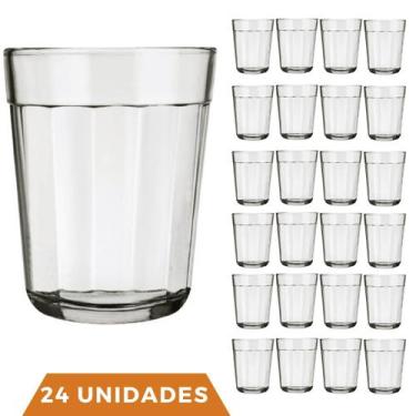 Imagem de 24 Copos Vidro Cachaça Americano Dose Shot 45ml Pinga Nadir - NADIR FI