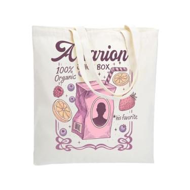Imagem de WZJHCL Astarion's Juice Box Tote Bag BG3 reutilizável Grocery Tote Bag Astarion Game Bolsa de ombro BG3 Gamer Handbag, Sacola Juice Box, Large