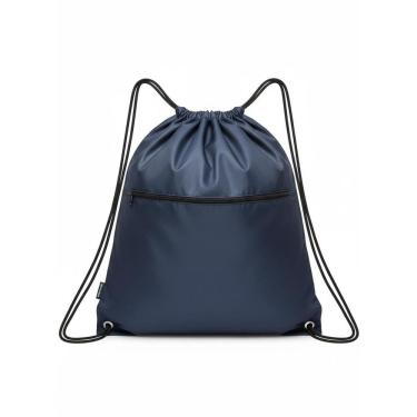 Imagem de Bolsa Saco Mochila Esportiva Poliéster Academia - Preto