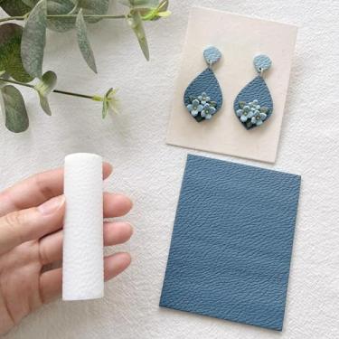 Imagem de Rolo de textura de argila de polímero, rolo de argila de polímero para fazer brincos, funciona com cortadores