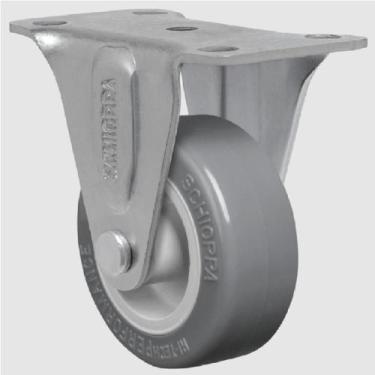 Imagem de Rodízio Fixo Schioppa 2" FL210 BP Placa Nylon Cinza