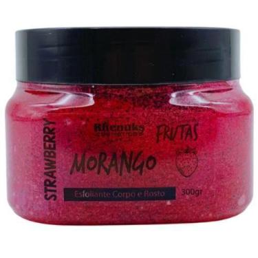 Imagem de Esfoliante corpo e rosto morango rhenuks 300g