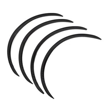 Imagem de Roda Sobrancelha Protector Lip Trim Anti Risco Flare para Carro Universal (Estilo de fibra de carbono)