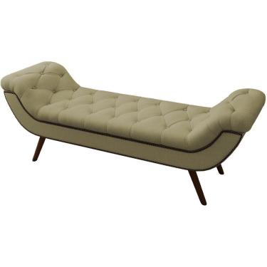 Imagem de Puff Recamier 160 Cm Pes Palito Venez Linho Sl 75 Peer Sl 75