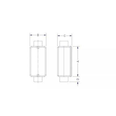 Imagem de Condulete Fixo 3/4 Tipo X Tampa S/rosca Pintura 56109032 - Tramontina,