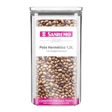 Imagem de Sanremo - Pote Hermético em PS de 1,5 Litro, Linha Pod