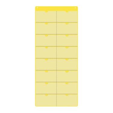 Imagem de SiaBiced Calendário de Bolso para Sala de Aula, em Branco, para Pendurar e Organizar, Calendário Mensal Versátil para Materiais Escolares, Educação Infantil e, Amarelo