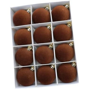 Imagem de CarpNettore Conjunto de 12 bolas de Natal decorativas para pendurar, ideais para fotos no escritório, CafÉ