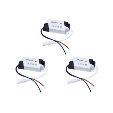 Imagem de Kit C/3 - Driver Reator Fonte para Led Com Conector 48W A... - ASANTOS