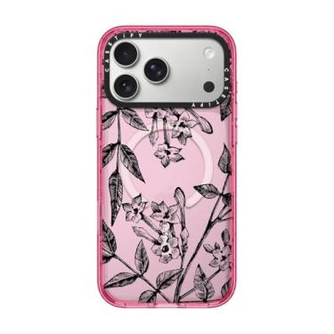 Imagem de CASETiFY Capa Impact para iPhone 17 Pro Max [fina/compatível com Magsafe/2,5 m. Proteção contra quedas de grau militar 4X] - Jasmim Botânico - Rosa