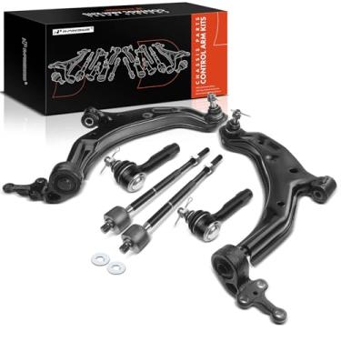 Imagem de A-Premium Conjunto Premium De 6, Braço Controle Inferior Dianteiro, Extremidade Da Barra Direção Interna E Externa, Compatível Com Nissan Sentra 2000-2006