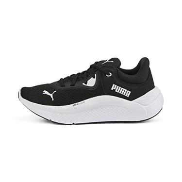 Imagem de PUMA Tênis Feminino Softride Pro, Preto/branco, 8.5