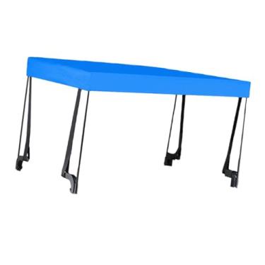 Imagem de RNXRZANK Toldo Dobrável para Uso com Carrinho de Mão, com Suporte para Carrinhos de Camping de 8 Polegadas, Azul, Tamanho real