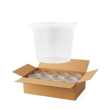 Imagem de Pote PP Tampa Lacre Resistente Multiuso 500ml Freezer Microondas Bpa F