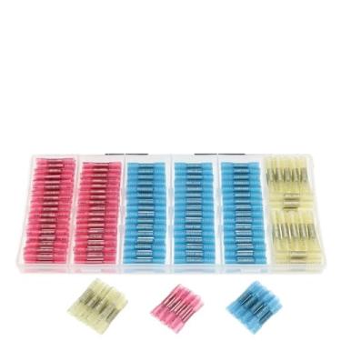 Imagem de Kit de conectores de fio de vedação de solda de 240 peças, conectores de extremidade termoencolhíveis à prova d'água e fio elétrico isolado