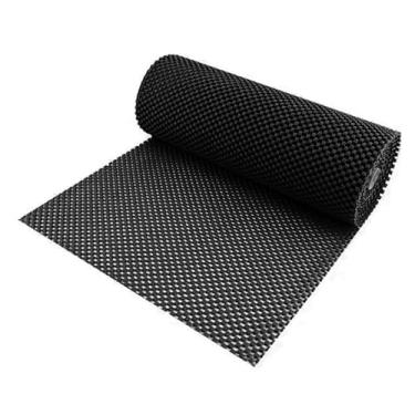 Imagem de Kit 2 Forros PVC para Gavetas e Armários de Cozinha e Geladeira - Forro para Armário de Cozinha Antiderrapante Tapete - Rolo 30x460cm (Preto)