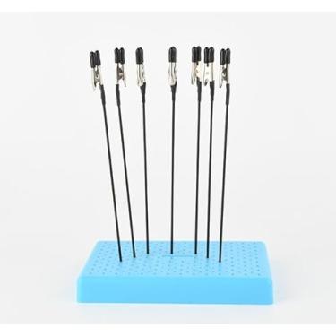 Imagem de Painting Stand Base Holder and 10PCS Bendable Alligator Clip Sticks Set Modeling Tools for Airbrush Spray for Gundam Hobby Model Parts Assemble Craft Spraying Coloring Tool Kit