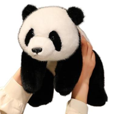 Imagem de Bonecos De Pelúcia De Animais Para Crianças | Decoração Realista para Casa | Almofada Decorativa Panda - Para Homens, Mulheres, Crianças e Adultos - Estante, Escritório e Sala de Estar