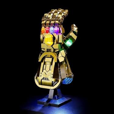 Imagem de HUHUJIA LED Lighting Kit Compatible with Lego 76191 Infinity Gauntlet Building Blocks - Compatible with 76191 - Light Only,Model Set Not Included
