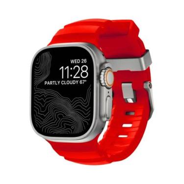 Imagem de Pulseira Esportiva De Silicone Para iWatch Ultra2 Apple Watch 46mm 49m