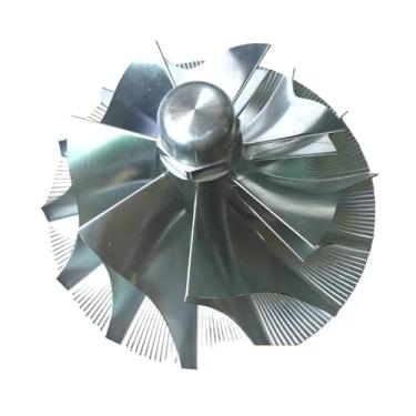 Imagem de Hookurity Roda de compressor de turbo de alavanca GTA5523 729947-0003 turbo compressor de alumínio 2618/roda compressora fresada/roda compressora Turbo Billet 85,55/123,50 mm 7 pás