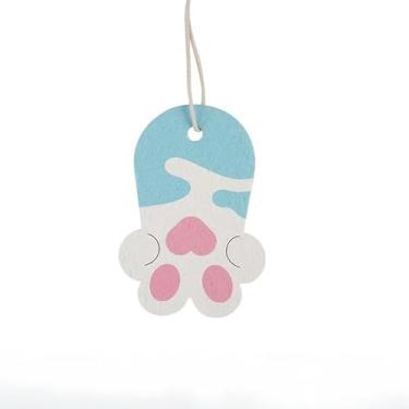 Imagem de Esponja de lavar louça, 3 peças, desenho animado, pata de gato, resistente a arranhões, resistente ao odor para pratos, panelas e balcões, azul claro