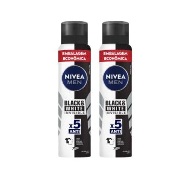 Imagem de Kit 2 Desodorante Nivea Men Invisible Black & White Aerosol Antitransp