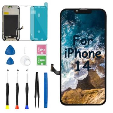 Imagem de Tela de substituição para iPhone 14 15.5 cm 3D Touch Full HD LCD Display digitalizador A1864 A1897 A1898 Montagem com ferramentas de reparo