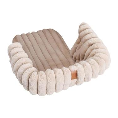 Imagem de Ｂｅｓｇａ Almofada para Carrinho de Bebê com Almofada para Cães, Confortável, Lavável, Forro de Inverno, Ideal para Transporte e Passeios ao Ar Livre, Cáqui