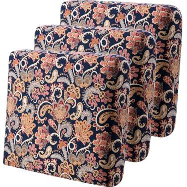 Imagem de YISUN Capas de sofá de poliuretano à prova d'água e respiráveis para assento de sofá para 1/2/3 lugares, substituição elástica para cadeira/protetor de móveis (amarelo, 3 peças)