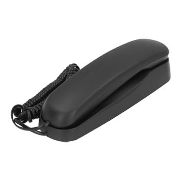 Imagem de Snsowed Telefone Com Fio para Casa, Telefone Montável na Parede Com Funções de Mudo, Pausa e Rediscagem, Volume Ajustável de 2 Toques, Tapetes Antiderrapantes, Material ABS, Alimentado (B)