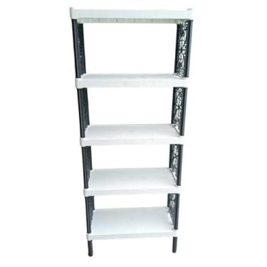 Imagem de Suporte para Plantas Estante Decorativa de Jardim Multicamadas, Resistente, Decorativa para Sala, Balcão e Jardim Ideal para Amantes de Plantas(5 Prateleiras Branca)