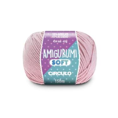 Imagem de Fio Amigurumi Soft Círculo 150m Acrílico Algodão Macio Crochê Tricô Artesanato Versátil (3141 - MENINA)