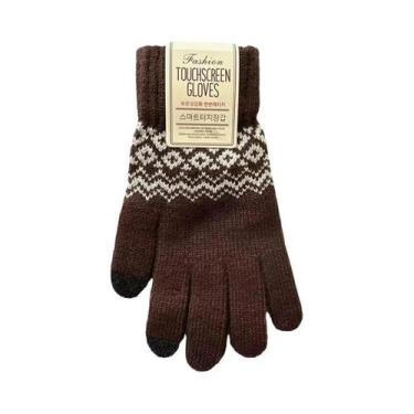 Imagem de Luvas De Inverno Quentes Com Tela Sensível Ao Toque Para Homens E Mulh