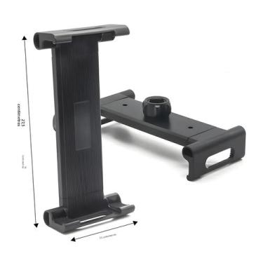Imagem de Grande clipe titular transmissão móvel base fixa tripé rack tablet est