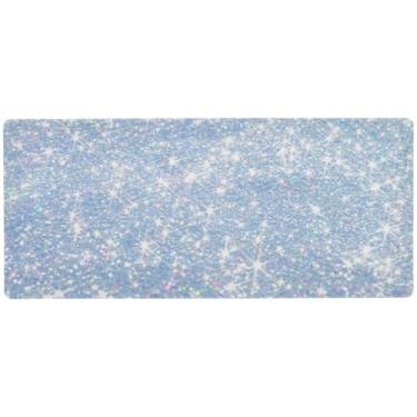 Imagem de Tapete de mesa de jogos com glitter pérola para jogos e escritório, mouse pad grande para jogos, 90 x 40 cm, superfície lisa e antiderrapante
