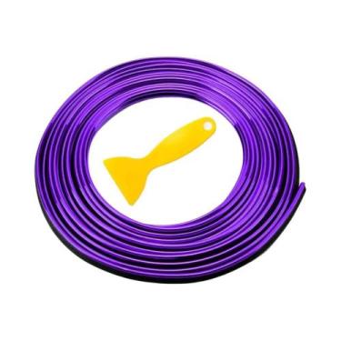 Imagem de Fita Decorativa Vermelha Eletroplated Para Carro 5M Flexível DIY Decor