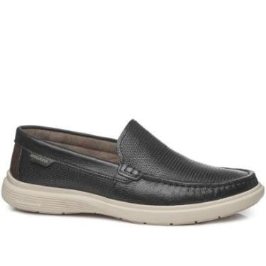 Imagem de Mocassim Pegada Masculino em Couro Preto 142202-04-Masculino