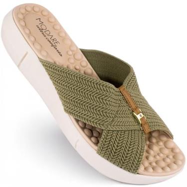Imagem de Chinelo Modare Ortopédico Esporão Massageador Conforto 7142, Verde, 38