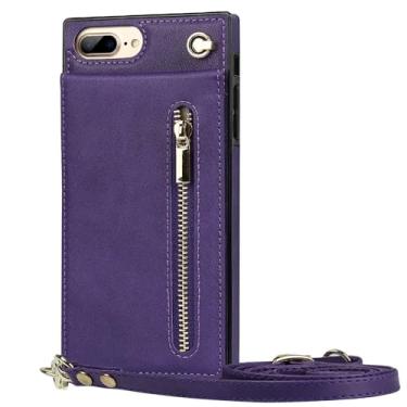 Imagem de Porta-cartões Cordão Corda Cruz Corpo Colar Capa de telefone para Samsung Galaxy S23 S22 S21 Note 20 S20 Ultra S9 S10 S20 Plus A90 Capa, violeta, para Note 10 Pro