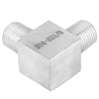 Imagem de Acouto BSPT Macho para Macho Cotovelo de 90 Graus 304 Conector de Encaixe de Tubulação de Aço Inoxidável para Aplicações de Encanamento, Gás e óleo (1/8)