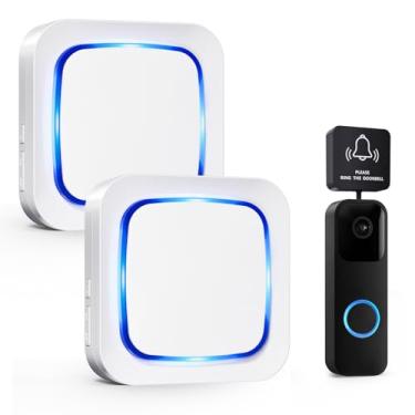 Imagem de Extensor de campainha sem fio para casa: campainhas digitais para campainha de vídeo Blink (1ª geração)/(2ª geração)/Google Nest Campainha (com fio, 2ª geração) - 1 extensor de campainha de vídeo 2