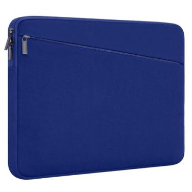 Imagem de Songbala Capa protetora durável para laptop de 14 polegadas com bolso frontal compatível com MacBook Pro HP, Dell, Lenovo, Asus Blue