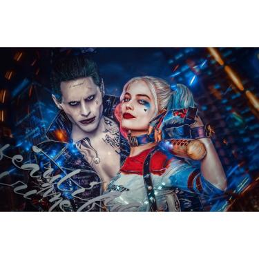 Imagem de Pôster de pintura de parede em tela Harleys Quinns Jokers Anime