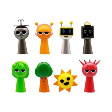 Imagem de Figuras De Ação Sprunki 35-7cm Conjunto De 8 12 24 48 Brinquedos De An