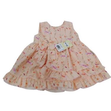 Imagem de Vestido Luxo Bebê Menina Chuquinha Verão Enxoval Ref 2860 - Chuquinha 