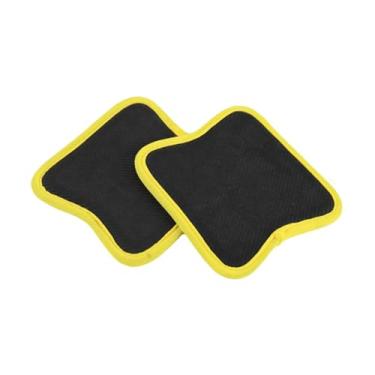 Imagem de simhoa 2x Luvas Protetoras de Mão com Almofadas de Aderência para Homens e Mulheres, Acessório para Treino de Levantamento de Peso, Powerlifting e Cross, Amarelo