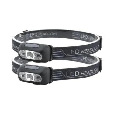 Imagem de Lanterna De Cabeça LED Recarregável Com Sensor De Movimento, Leve E Mã