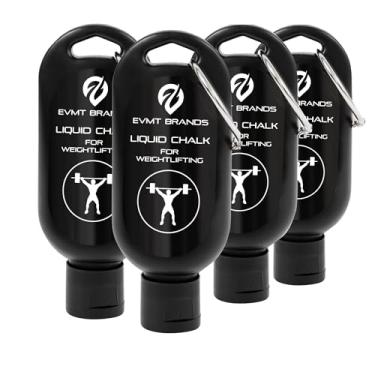 Imagem de EVMT Brands Giz líquido, giz de academia sem bagunça para levantamento de peso, ginástica, escalada, dança. Resistente ao suor e de longa duração para aderência mais forte.
